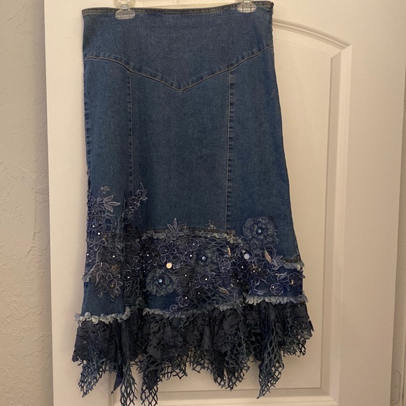 louna Dresses & Skirts - Vintage denim midi skirt